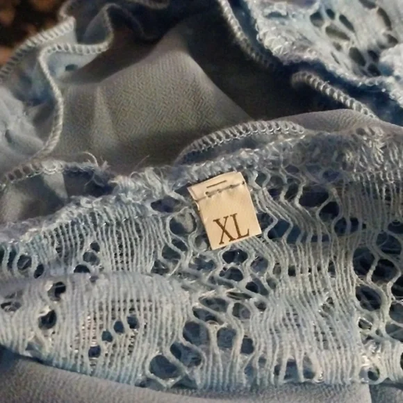 Women's Sheer Floral Lace Short Sleeve Cropped Bolero NWOT Size XL - Picture 12 of 12